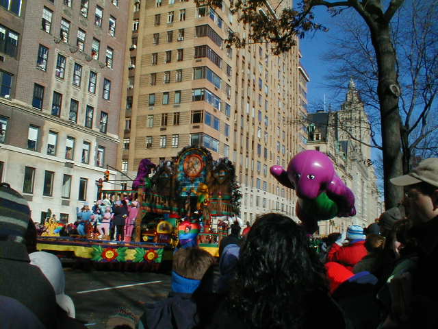 Barney Float and Balloon